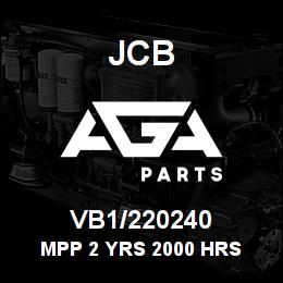 VB1/220240 JCB MPP 2 YRS 2000 HRS | AGA Parts