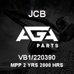 VB1/220390 JCB MPP 2 YRS 2000 HRS | AGA Parts