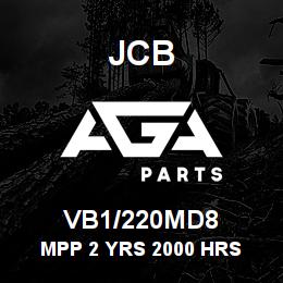 VB1/220MD8 JCB MPP 2 YRS 2000 HRS | AGA Parts