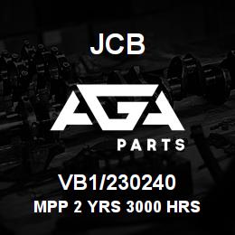 VB1/230240 JCB MPP 2 YRS 3000 HRS | AGA Parts