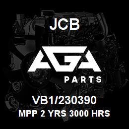 VB1/230390 JCB MPP 2 YRS 3000 HRS | AGA Parts