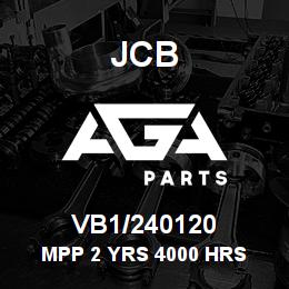VB1/240120 JCB MPP 2 YRS 4000 HRS | AGA Parts