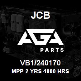 VB1/240170 JCB MPP 2 YRS 4000 HRS | AGA Parts