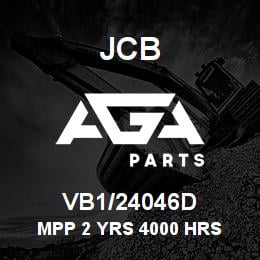 VB1/24046D JCB MPP 2 YRS 4000 HRS | AGA Parts