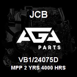 VB1/24075D JCB MPP 2 YRS 4000 HRS | AGA Parts