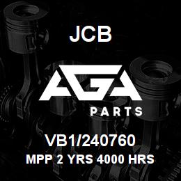 VB1/240760 JCB MPP 2 YRS 4000 HRS | AGA Parts