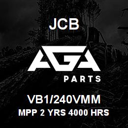 VB1/240VMM JCB MPP 2 YRS 4000 HRS | AGA Parts