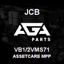 VB1/2VMS71 JCB ASSETCARE MPP | AGA Parts