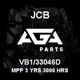VB1/33046D JCB MPP 3 YRS 3000 HRS | AGA Parts