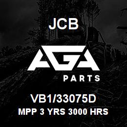 VB1/33075D JCB MPP 3 YRS 3000 HRS | AGA Parts
