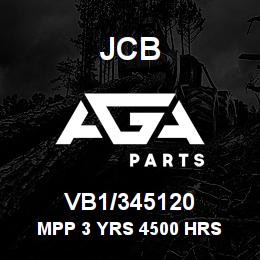 VB1/345120 JCB MPP 3 YRS 4500 HRS | AGA Parts