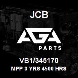 VB1/345170 JCB MPP 3 YRS 4500 HRS | AGA Parts