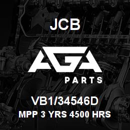 VB1/34546D JCB MPP 3 YRS 4500 HRS | AGA Parts