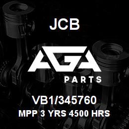 VB1/345760 JCB MPP 3 YRS 4500 HRS | AGA Parts
