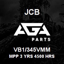 VB1/345VMM JCB MPP 3 YRS 4500 HRS | AGA Parts
