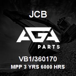 VB1/360170 JCB MPP 3 YRS 6000 HRS | AGA Parts