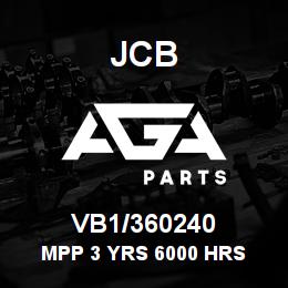 VB1/360240 JCB MPP 3 YRS 6000 HRS | AGA Parts