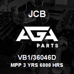 VB1/36046D JCB MPP 3 YRS 6000 HRS | AGA Parts