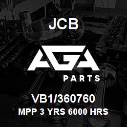 VB1/360760 JCB MPP 3 YRS 6000 HRS | AGA Parts