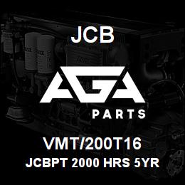 VMT/200T16 JCB JCBPT 2000 HRS 5YR | AGA Parts