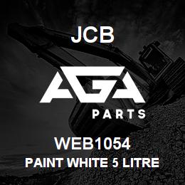 WEB1054 JCB Paint white 5 litre | AGA Parts