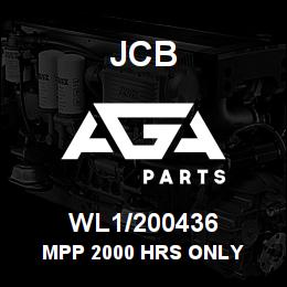 WL1/200436 JCB MPP 2000 HRS ONLY | AGA Parts