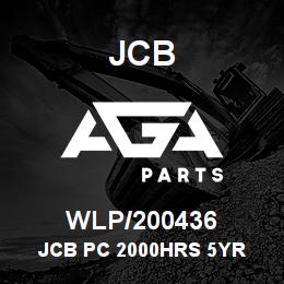 WLP/200436 JCB JCB PC 2000HRS 5YR | AGA Parts