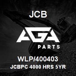 WLP/400403 JCB JCBPC 4000 HRS 5YR | AGA Parts
