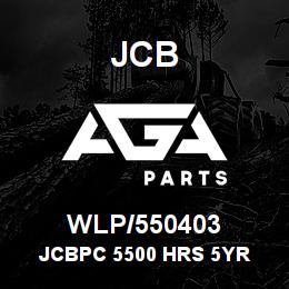 WLP/550403 JCB JCBPC 5500 HRS 5YR | AGA Parts