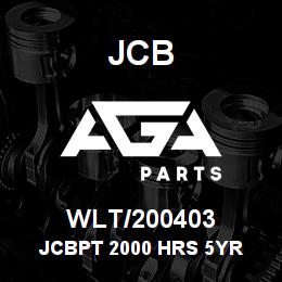 WLT/200403 JCB JCBPT 2000 HRS 5YR | AGA Parts