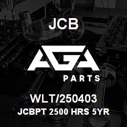 WLT/250403 JCB JCBPT 2500 HRS 5YR | AGA Parts