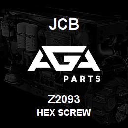 Z2093 JCB HEX SCREW | AGA Parts