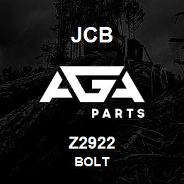 Z2922 JCB BOLT | AGA Parts