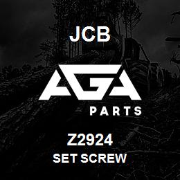 Z2924 JCB SET SCREW | AGA Parts