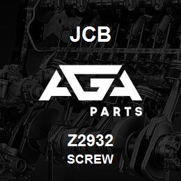 Z2932 JCB Screw | AGA Parts