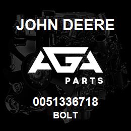 0051336718 John Deere Bolt | AGA Parts