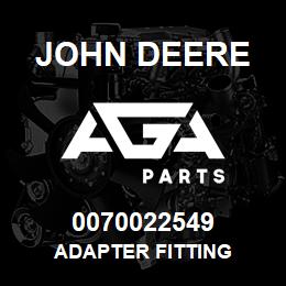 0070022549 John Deere Adapter Fitting | AGA Parts