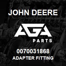 0070031868 John Deere Adapter Fitting | AGA Parts