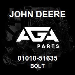 01010-51635 John Deere Bolt | AGA Parts