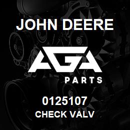 0125107 John Deere CHECK VALV | AGA Parts