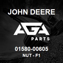 01580-00605 John Deere NUT - F1 | AGA Parts