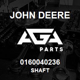 0160040236 John Deere Shaft | AGA Parts