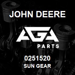 0251520 John Deere SUN GEAR | AGA Parts