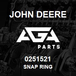 0251521 John Deere SNAP RING | AGA Parts