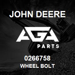 0266758 John Deere WHEEL BOLT | AGA Parts