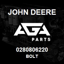 0280806220 John Deere BOLT | AGA Parts