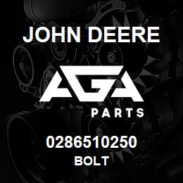 0286510250 John Deere BOLT | AGA Parts