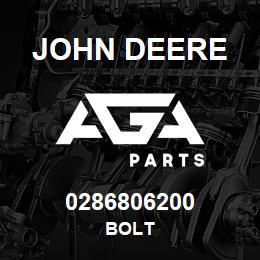 0286806200 John Deere BOLT | AGA Parts