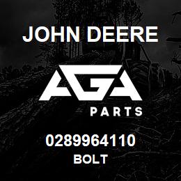 0289964110 John Deere BOLT | AGA Parts