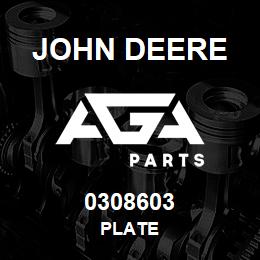 0308603 John Deere PLATE | AGA Parts